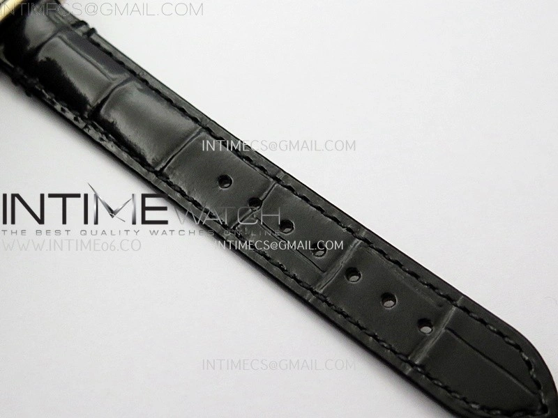 Tank Francaise Ladies 21.2mm RG 8848F 1:1 Best Edition Silver Dial on Black Leather Strap Ronda Quartz V2